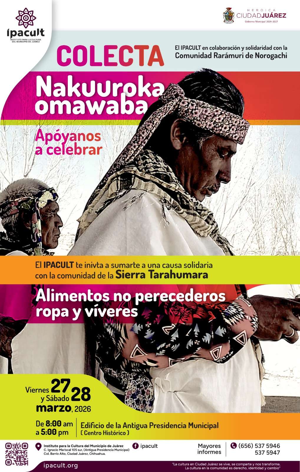 Invitan a sumarse a colecta para comunidad Rarámuri