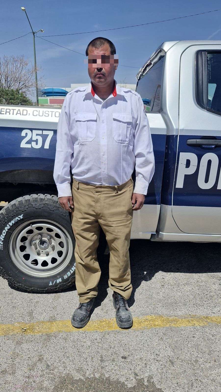 Guardia de Saracho fue quien robó vehículo de la agencia; lo arrestan