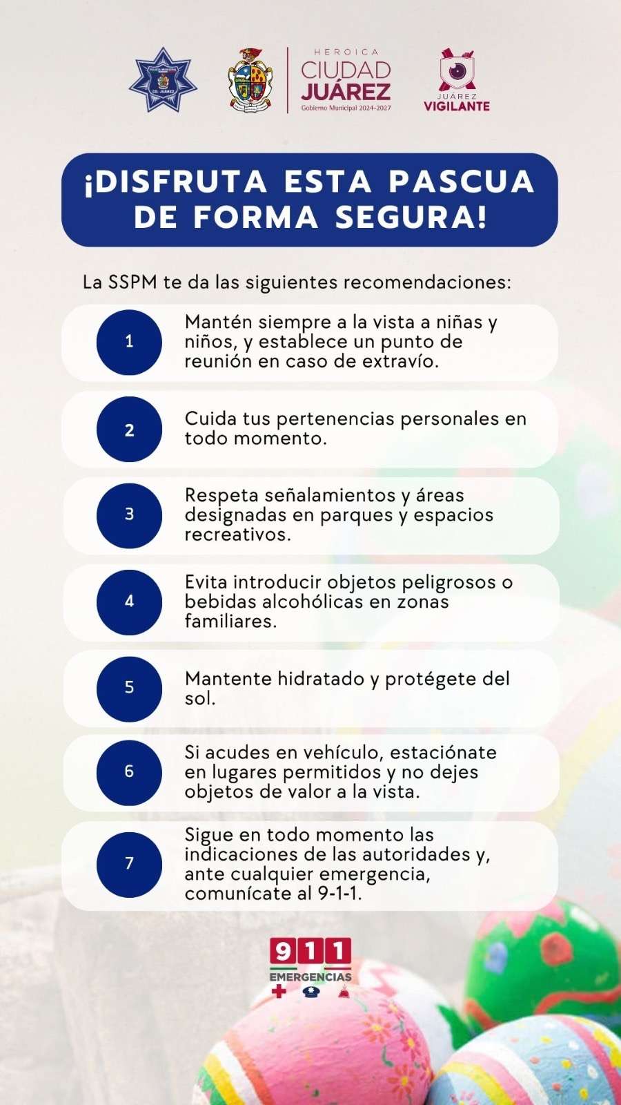 Lanzan recomendaciones para celebrar la Pascua con seguridad