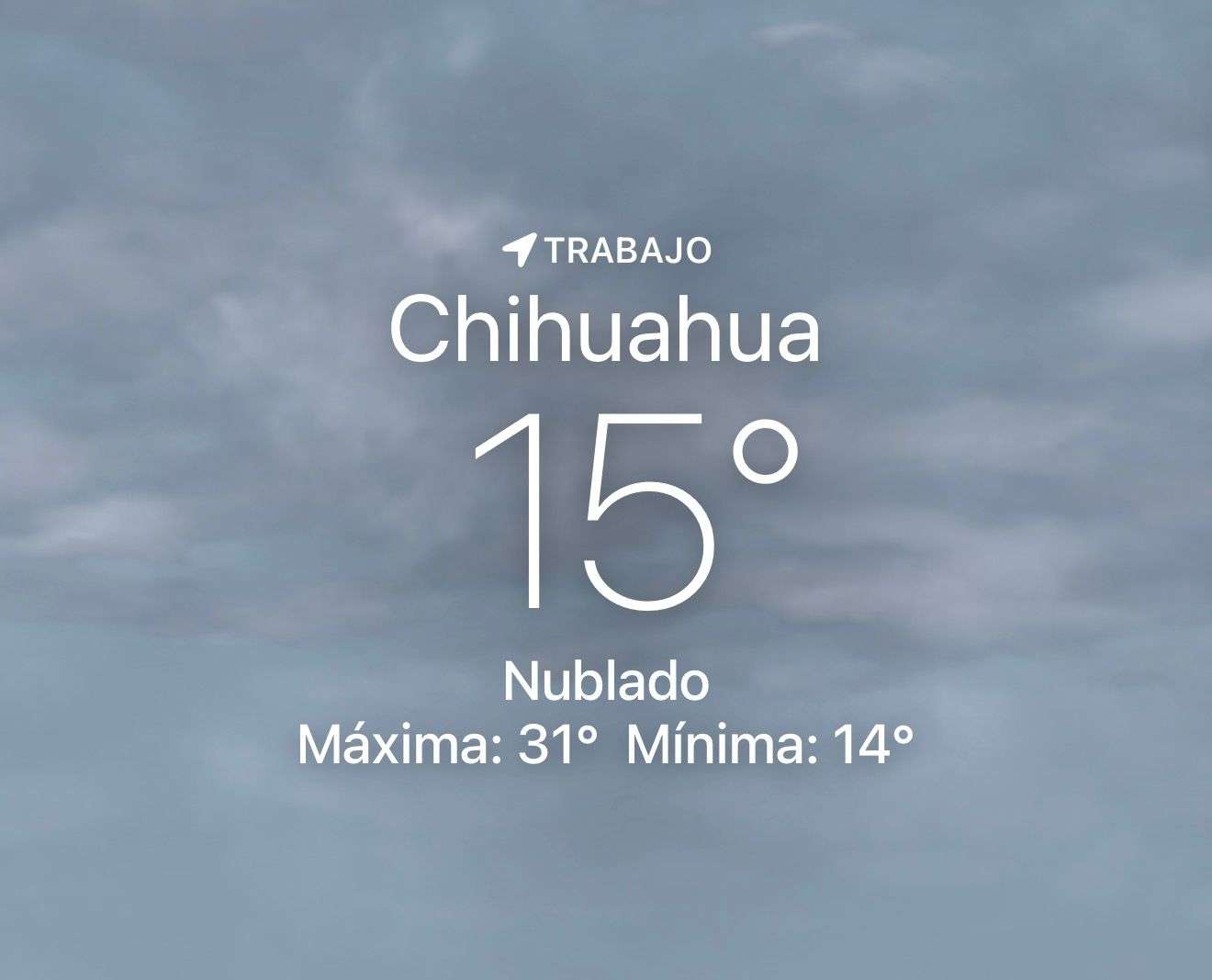 Se espera mañana nubosa con temperatura de 15 grados centígrados 