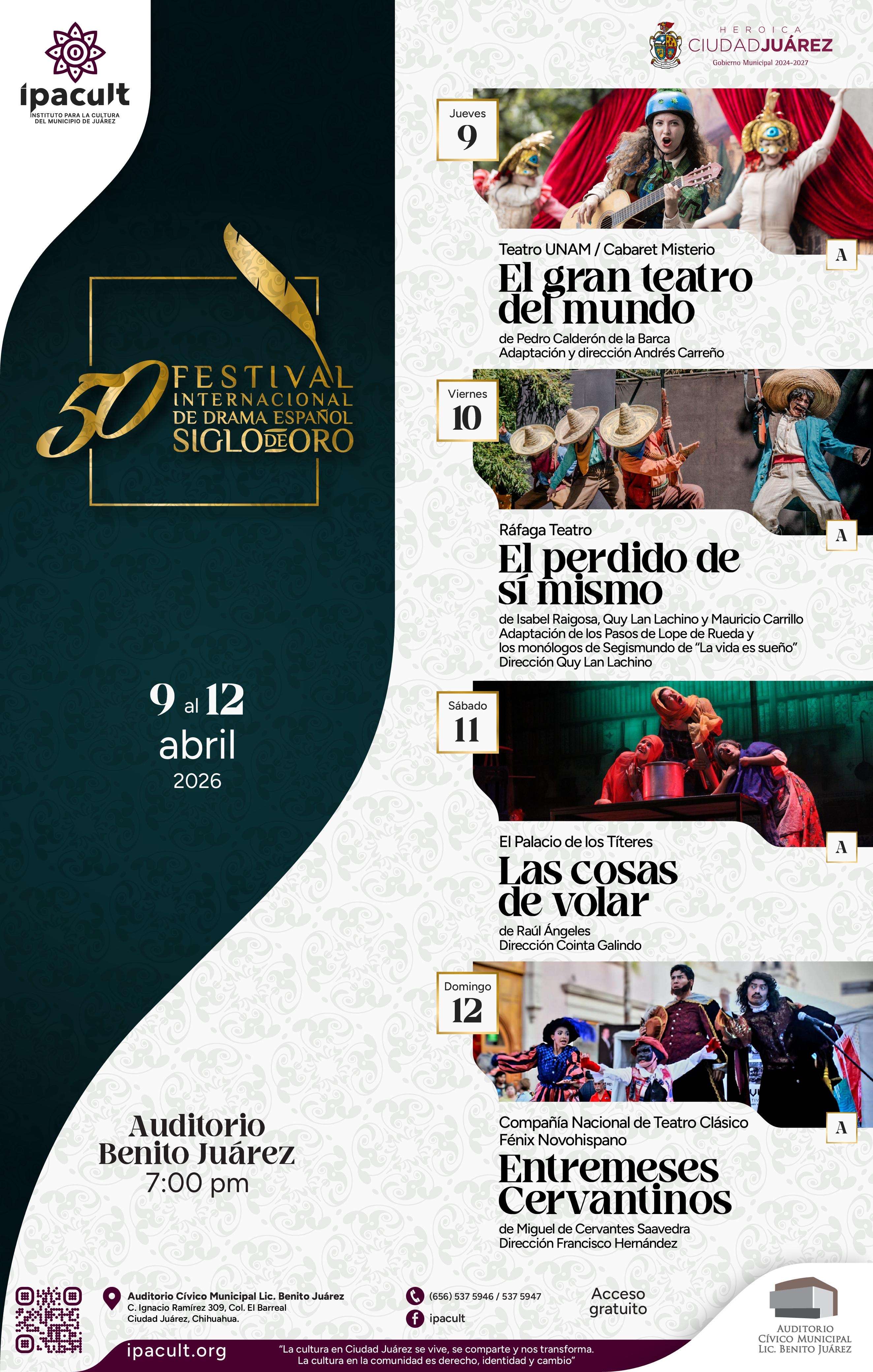 Invitan a 50 Festival del Siglo de Oro 