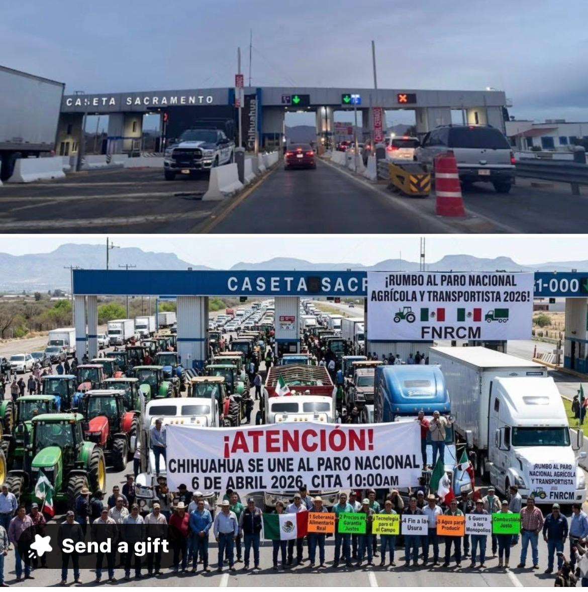 Se alista Chihuahua para paro nacional agrícola y transportista