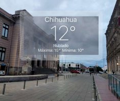 Amanece Chihuahua con 12°C y cielo nublado este domingo