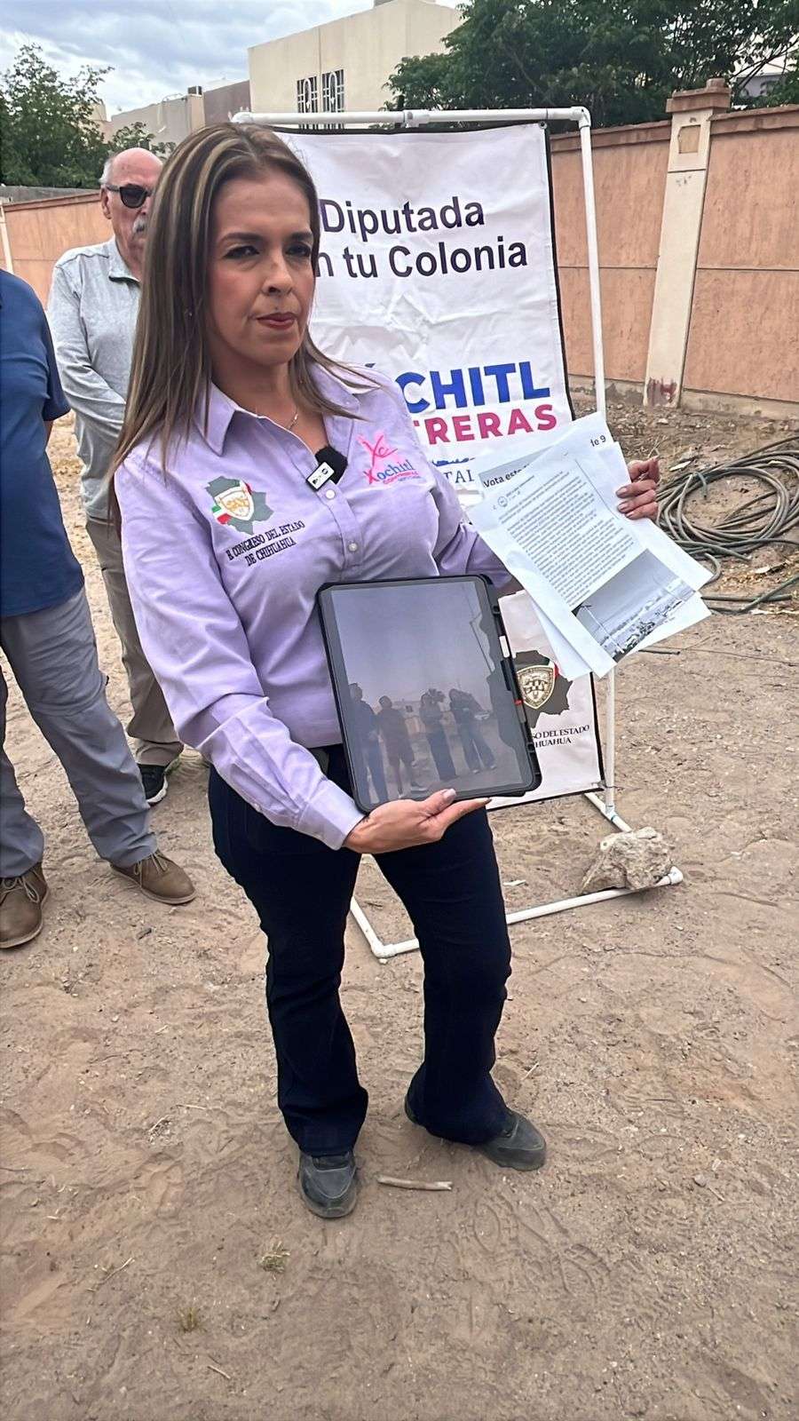 Defiende Xóchitl Contreras derecho de vecinos de San Pablo a áreas verdes