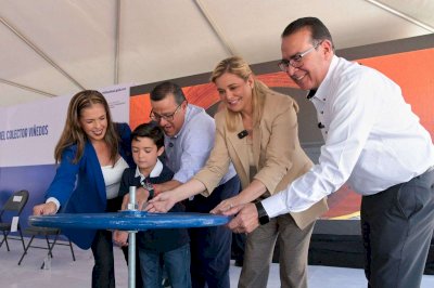 Inaugura Maru Campos el Colector Viñedos en Juárez 
