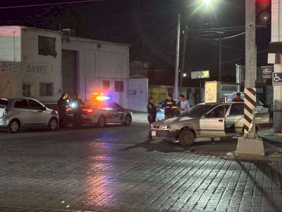 Impacta patrulla municipal a Tsuru en la avenida Tecnológico