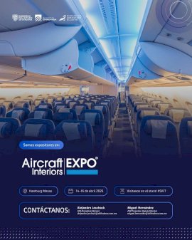 Participa Chihuahua en Aircraft Interiors Expo 2026 