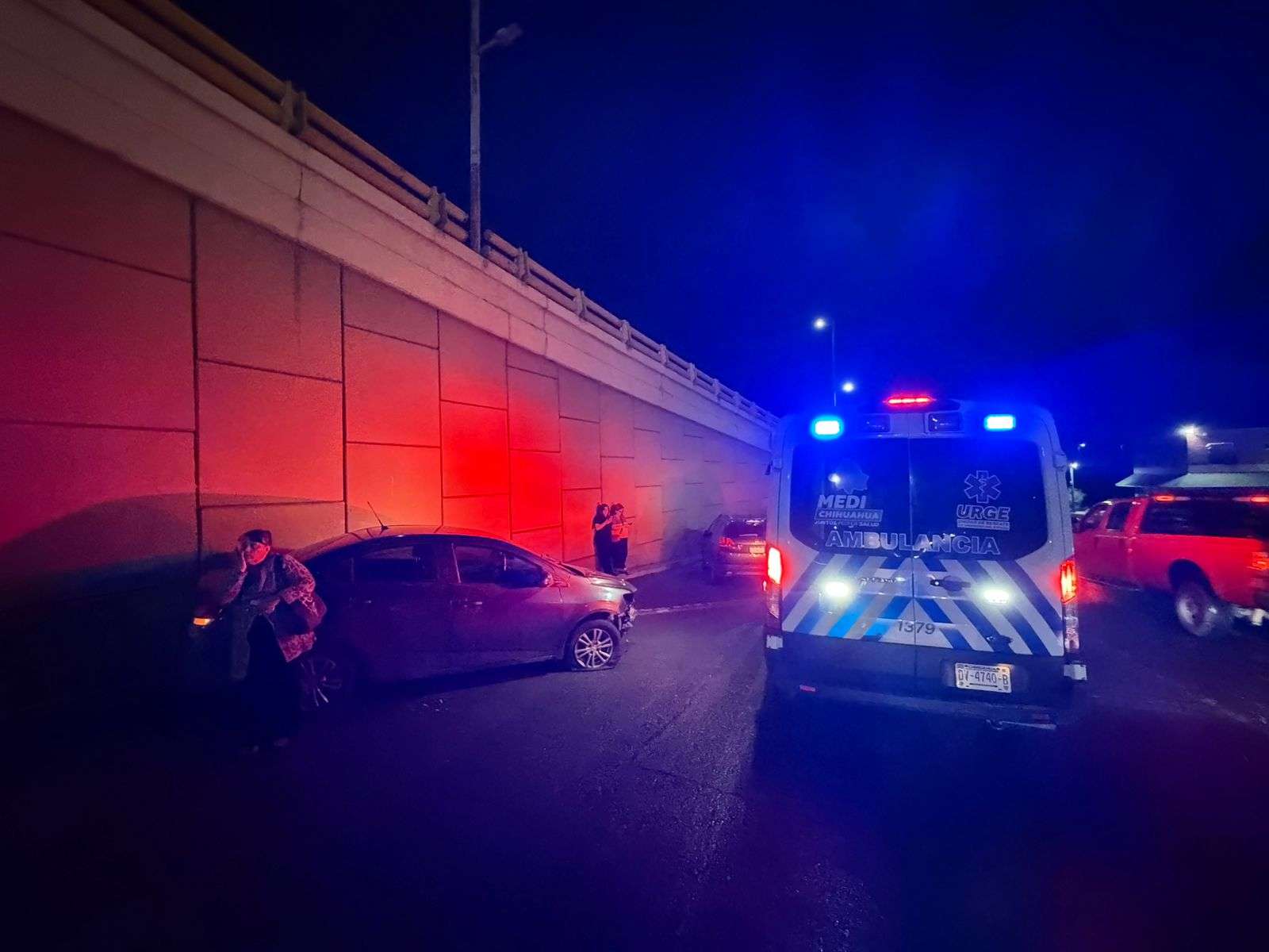 Provoca caos vial choque múltiple en gaza de la salida a Aldama