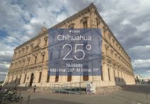 Registra Chihuahua tarde cálida con cielo nublado