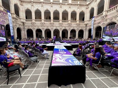 Abanderan a más de mil jóvenes deportistas para la Olimpiada Nacional 