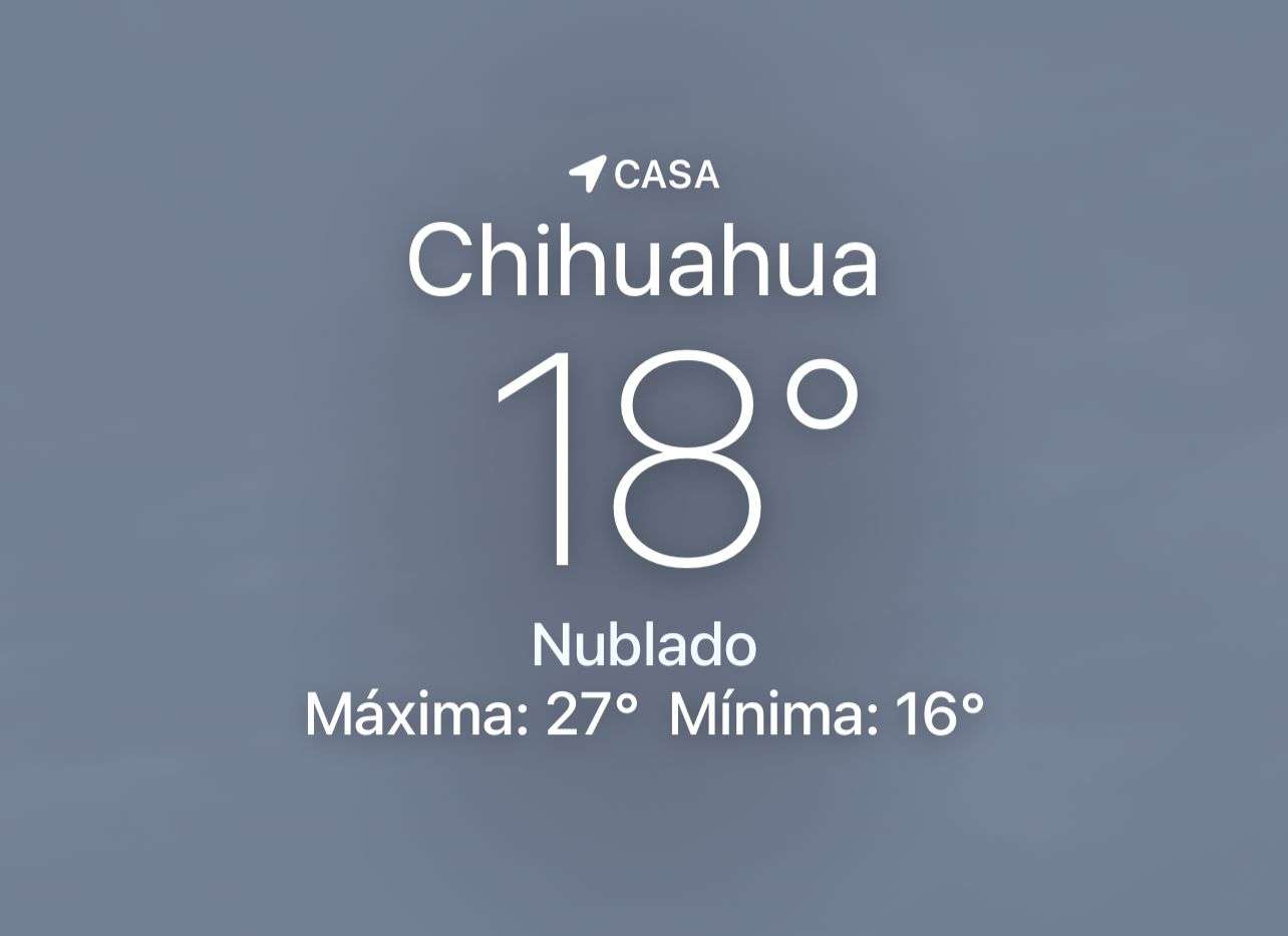 Se esperan nubes con temperatura de 18 grados centígrados 