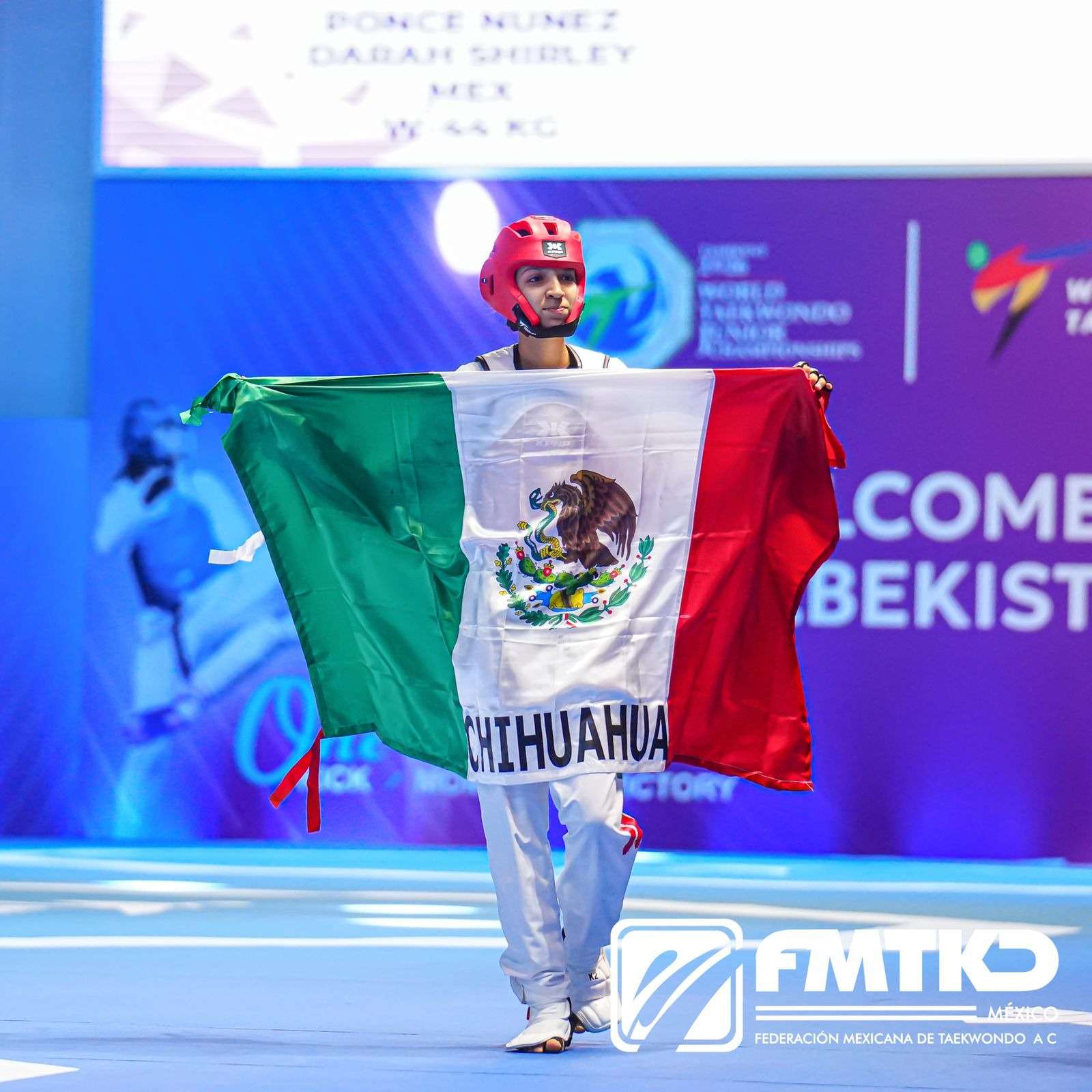 Es Darah Ponce subcampeona del mundo en taekwondo