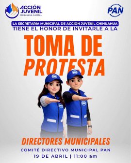 Tomarán protesta 15 directores municipales de Acción Juvenil del PAN 