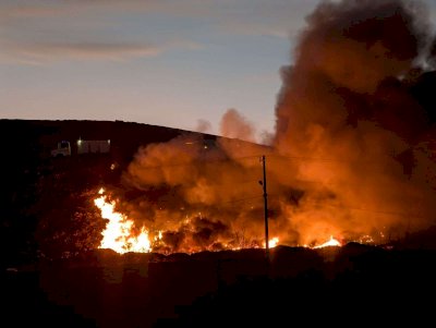 Consume incendio área del Relleno Sanitario 