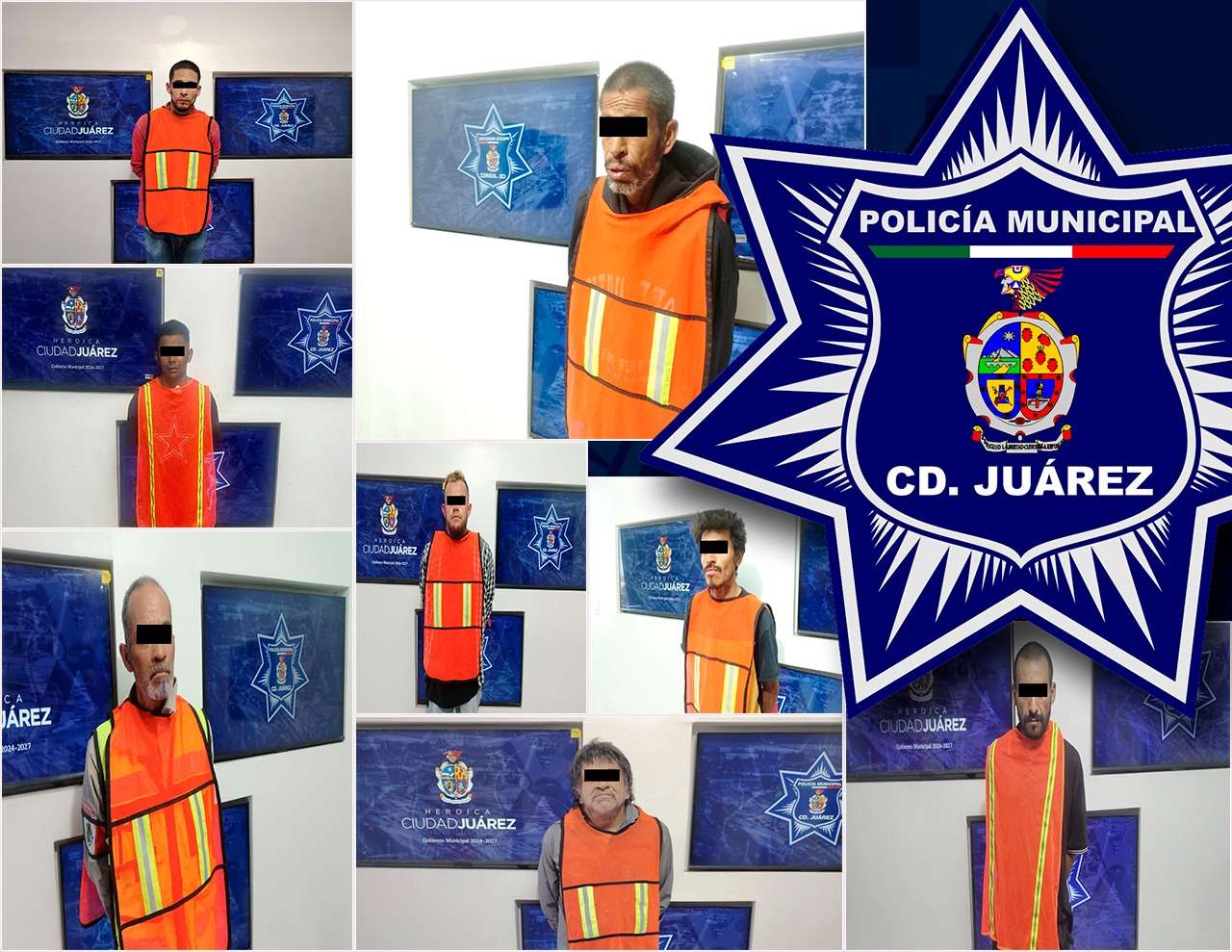 Detienen a ocho con orden de aprehensión 