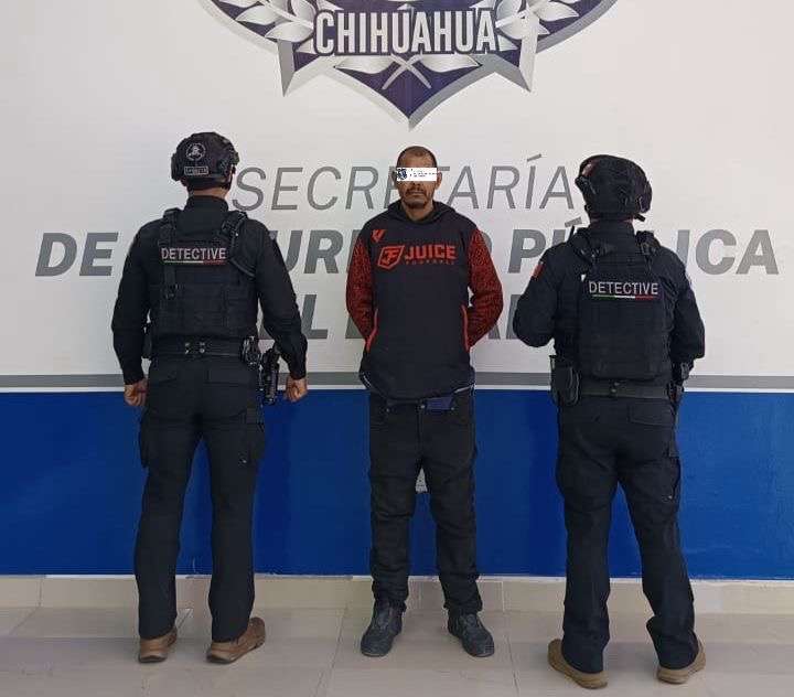 Arresta SSPE a sujeto con orden de aprehensión en Juárez