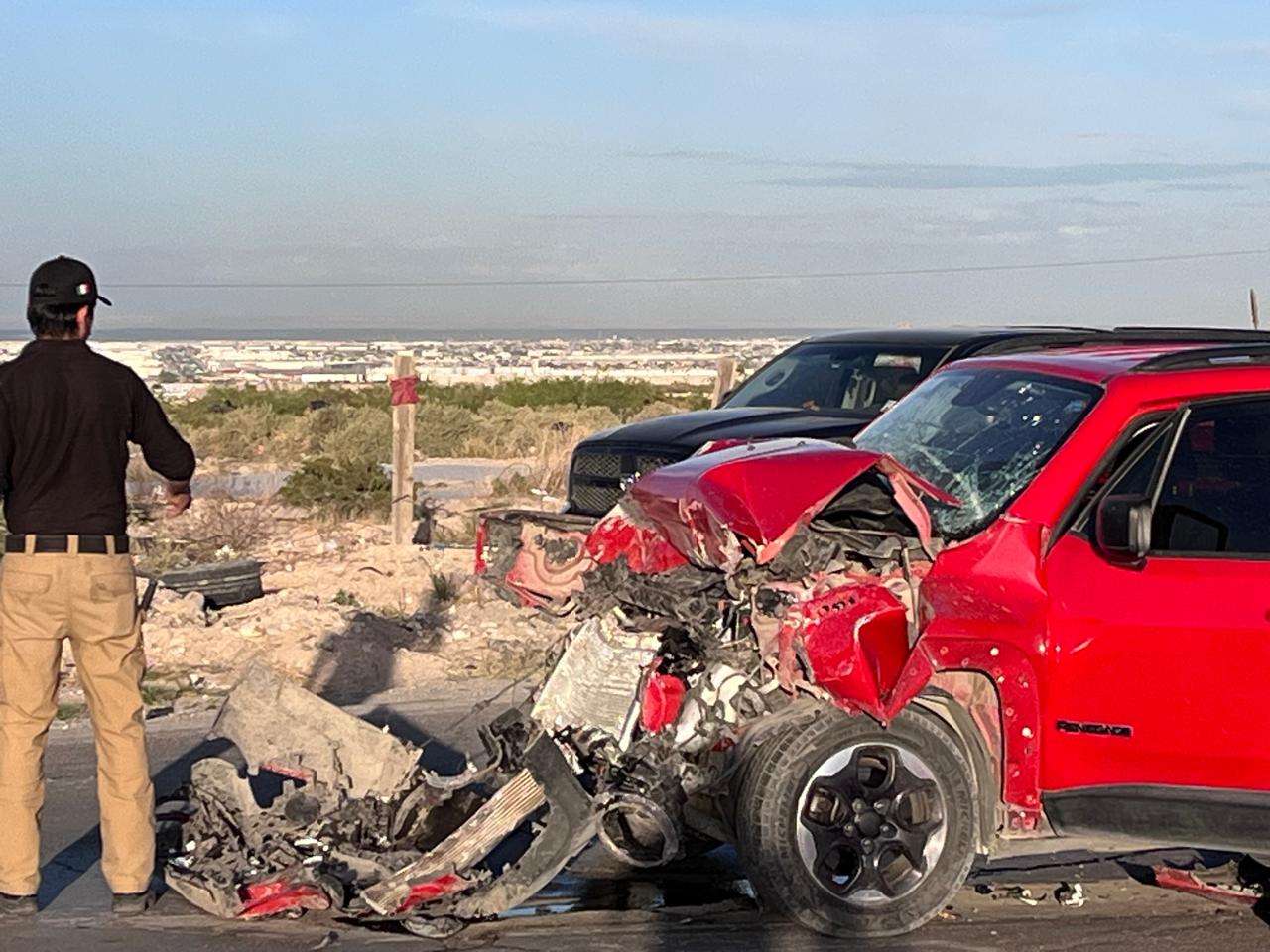 Choque en carretera a Casas Grandes deja un lesionado y cuatro con golpes leves