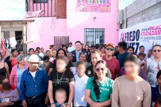 Visita Alfredo Chávez colonia Los Huizaches para escuchar a vecinos 