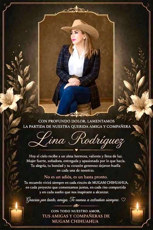Asesinan a Lina Rodríguez presidenta de Mugan