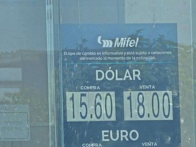 Sube el dólar a $18 en Banca Mifel 