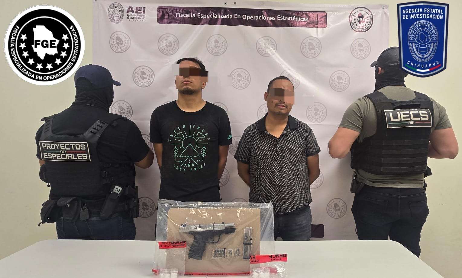 Arrestan a 2 hombres con droga y arma en Terranova