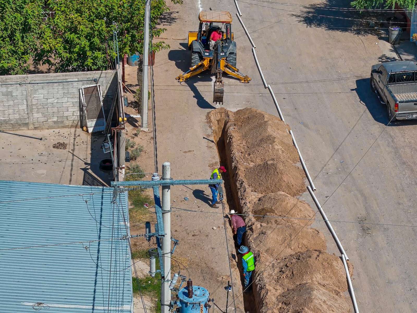 Informa JMAS a vecinos de El Sauzal avances en la introduccion de agua 