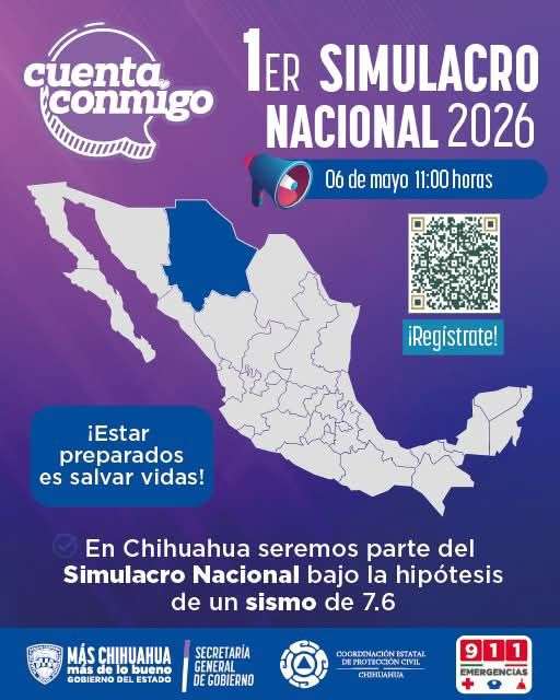 Invitan a participar en el simulacro nacional el 6 de mayo 