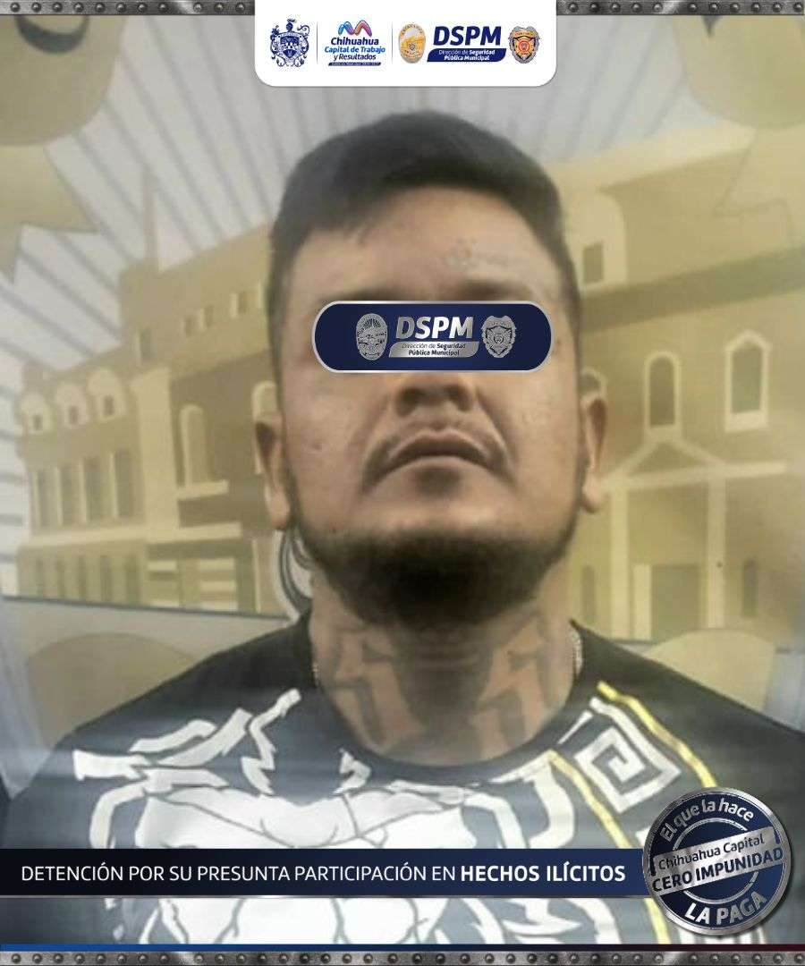 Detienen a uno con arma de fuego y droga en la Desarrollo Urbano
