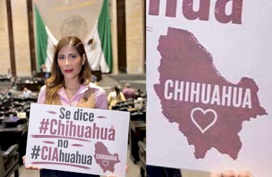 Critican en redes a diputada de Morena por dibujo deforme de Chihuahua
