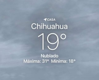 Vuelve a amanecer nuboso con 19 grados centígrados 