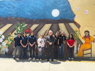 Inician alumnos de la Técnica 51 tercer mural del programa Sendero Seguro