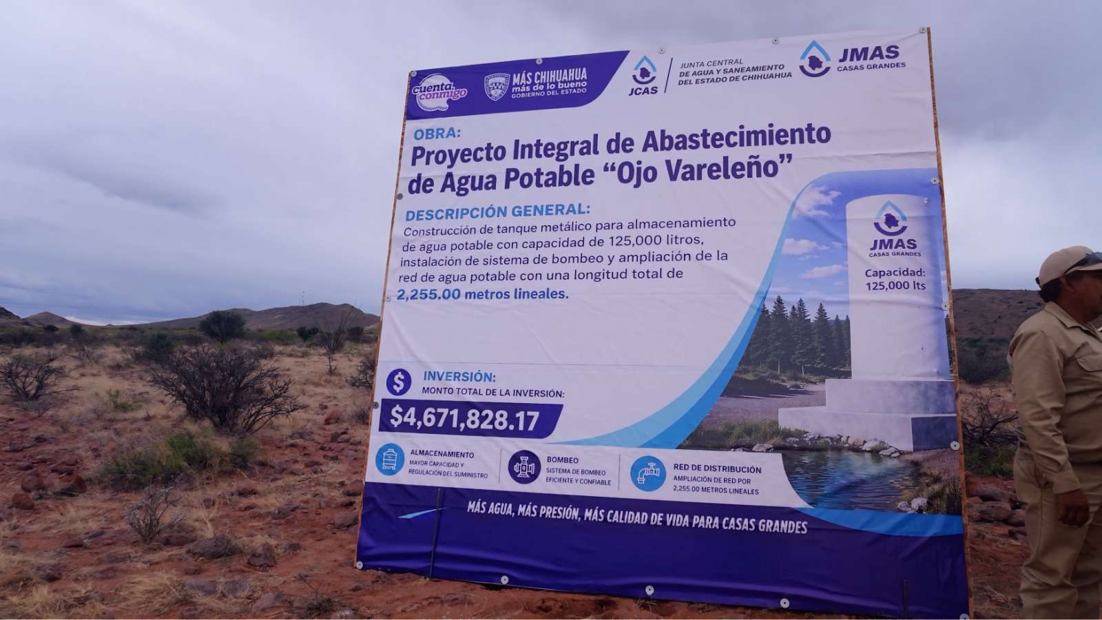 Arrancan Jcas y Jmas Casas Grandes abastecimiento de agua potable 
