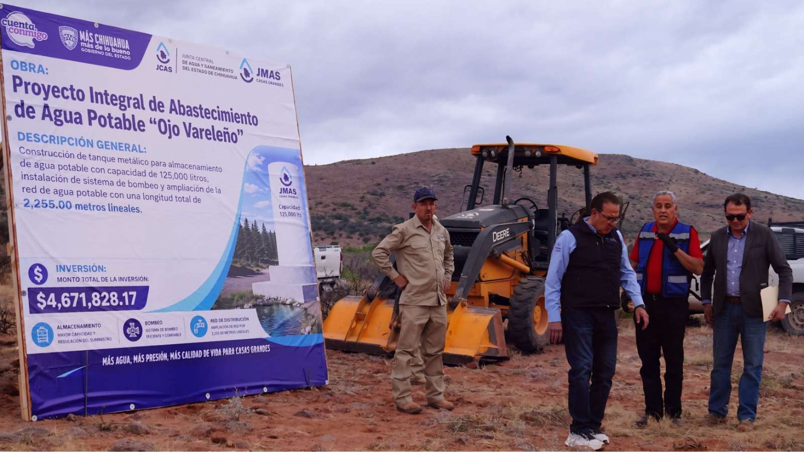 Arrancan Jcas y Jmas Casas Grandes abastecimiento de agua potable 