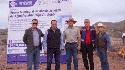 Arrancan Jcas y Jmas Casas Grandes abastecimiento de agua potable 