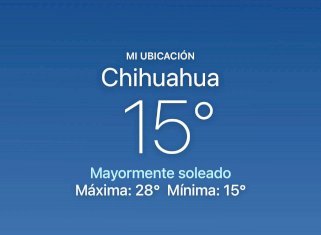Se espera día soleado con máxima de 28 grados centígrados 