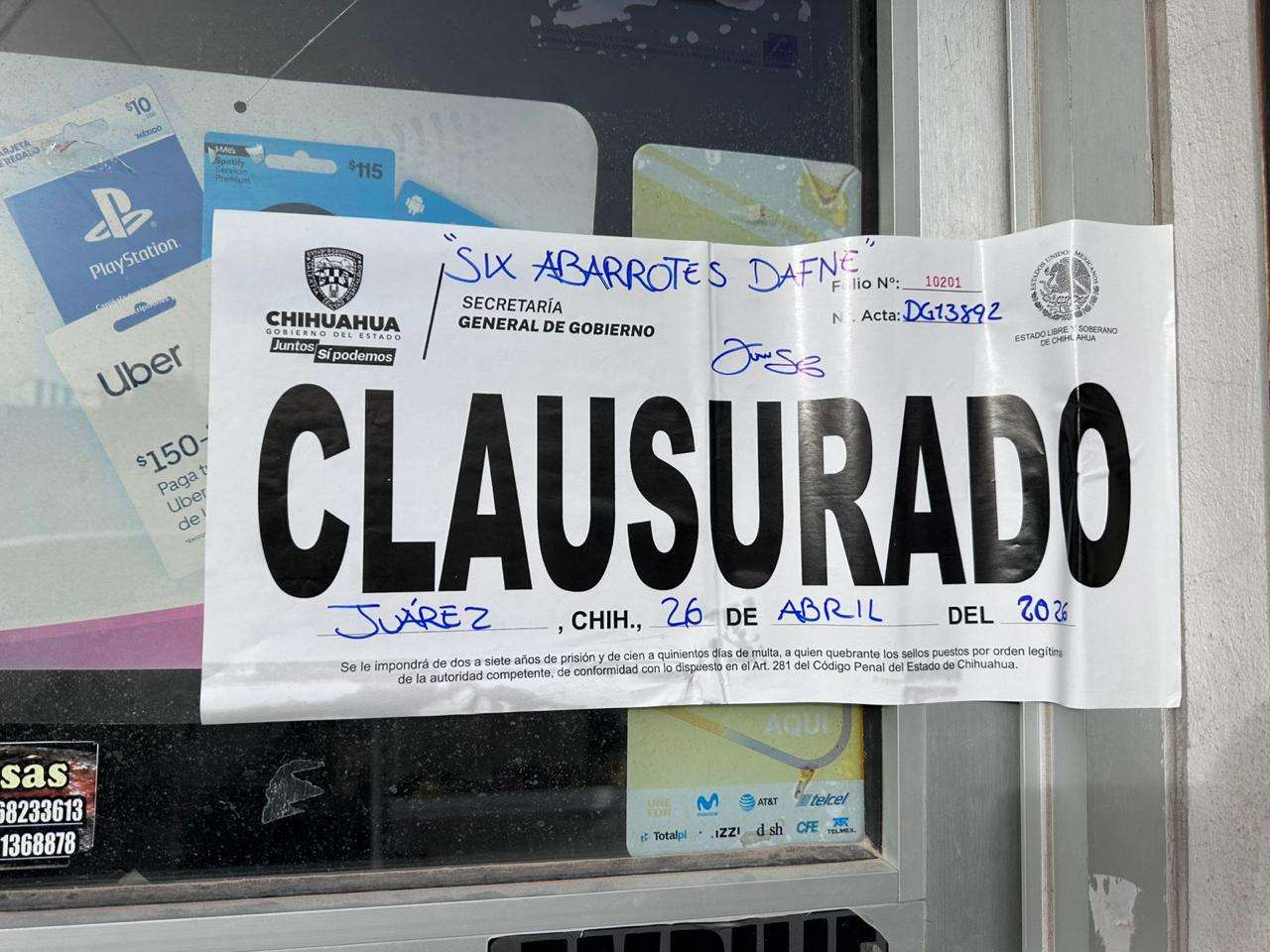 Clausuran aquí 14 comercios con venta de alcohol el fin de semana 