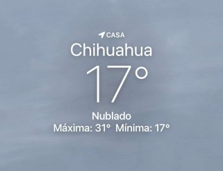 Se espera día nuboso con máxima de 31 grados centígrados 