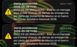 Suena la alerta presidencial por simulacro nacional 