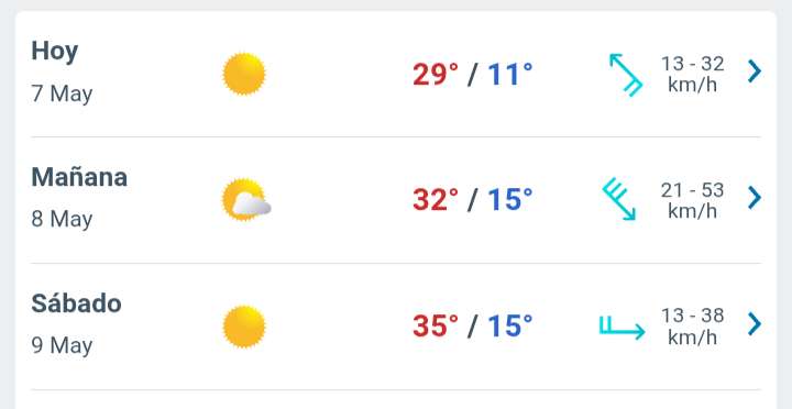 Día soleado con temperatura hasta 29°C en Juárez 