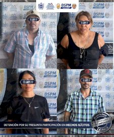 Caen 4 con mercancía robada y vehículo en colonia Granjas 