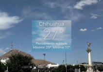 Registra Chihuahua tarde calurosa con fuertes ráfagas de viento 