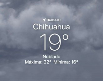 Se esperan nubes con 19 grados centígrados 