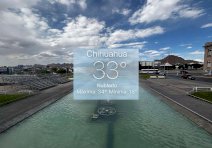 Azota la ciudad calorón de 33°C con cielo nublado y fuertes vientos 