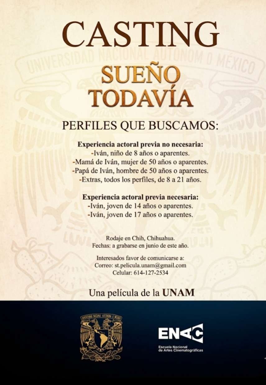 Busca Unam perfiles para documental que será grabado en Chihuahua capital