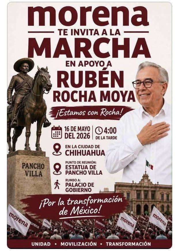 Invita Morena a marchar por Rocha Moya en memes
