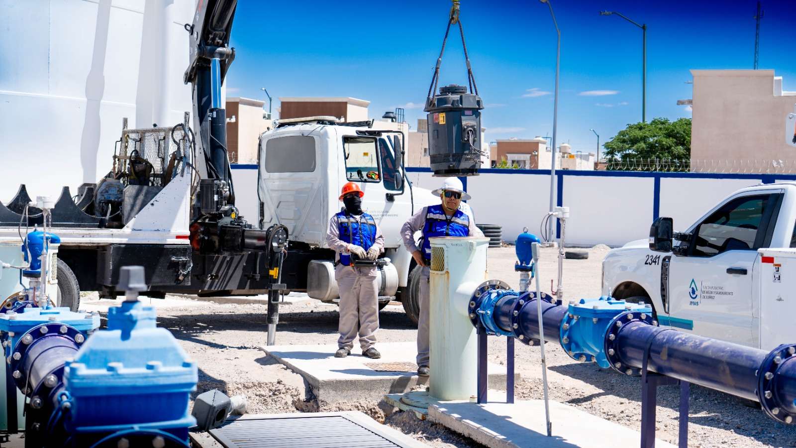 Instalan nuevo sistema de rebombeo en tanque San Francisco