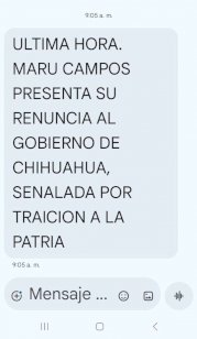 Acusan a morenistas de envió masivo de mensajes con la supuesta renuncia de Maru Campos 