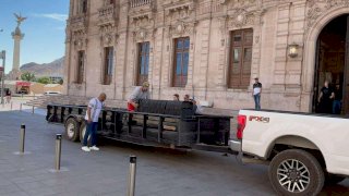 Blindan Palacio de Gobierno ante protestas de Morena 