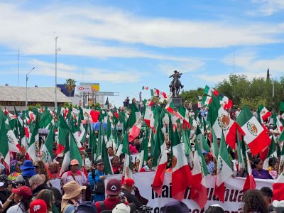 Concentran a mil 500 en la Pancho Villa previo a marcha