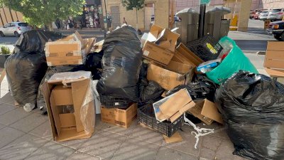 Denuncian enorme acumulación de basura en el Centro